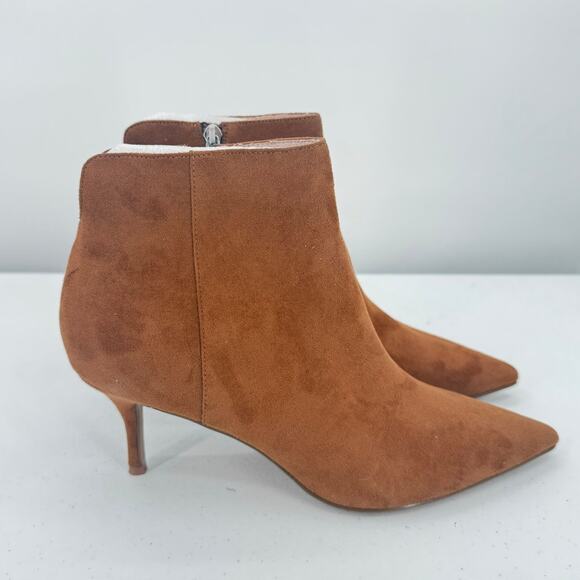 NEW Charles by Charles David 'Accurate' Amber Brown Zippered Ankle Bootie Size 9 - Picture 1 of 11